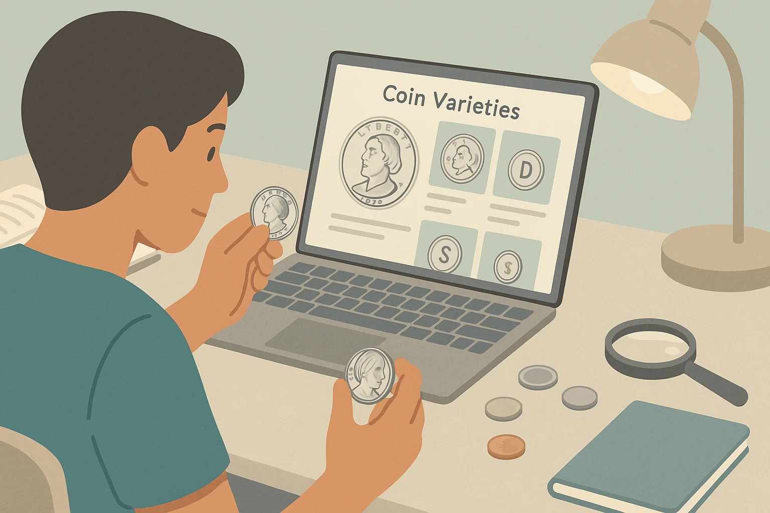 A student is conducting research on SBA 1979 dollar varieties.